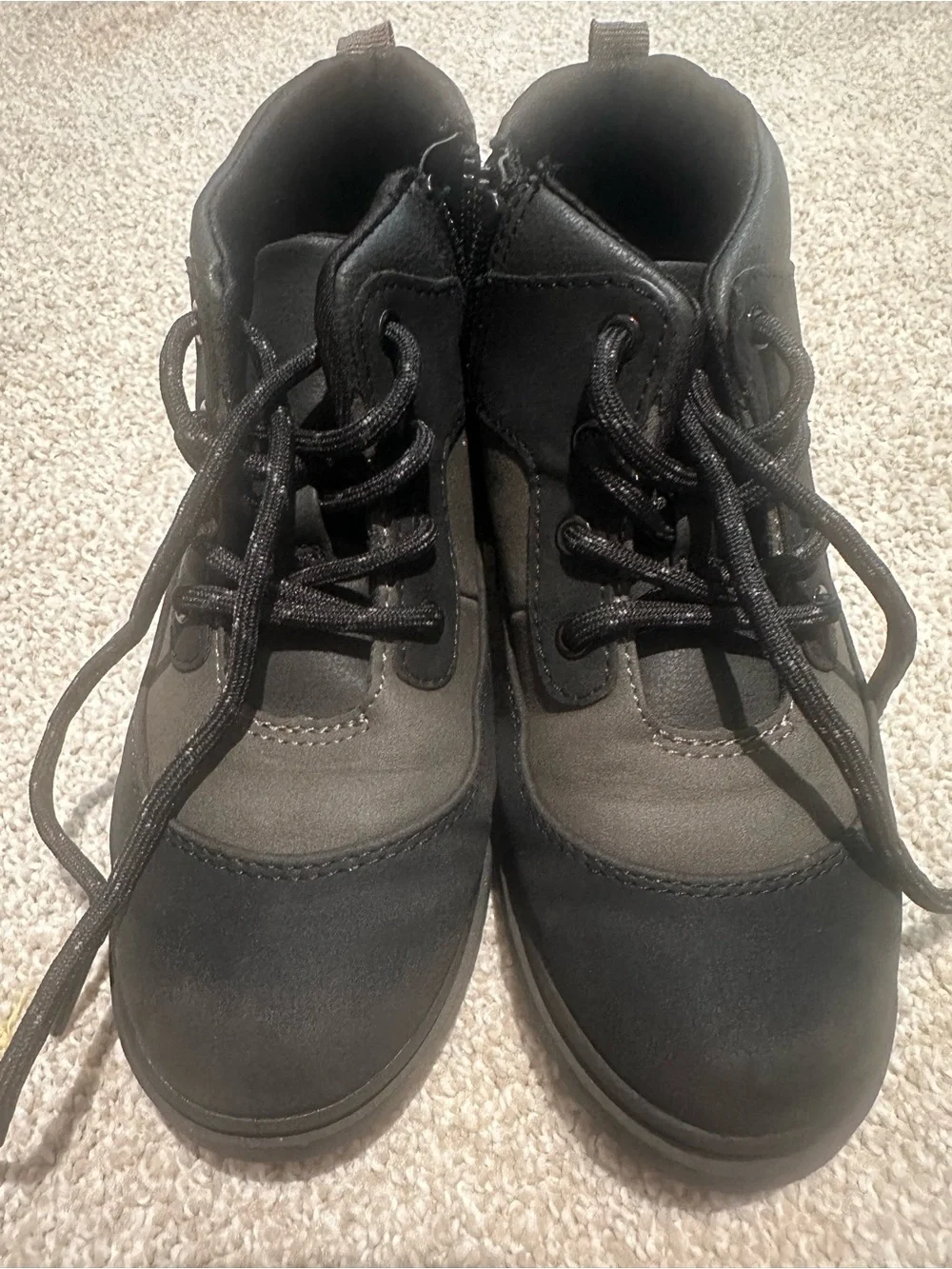 Cat & Jack Kids Black/grey Ankle Boots Size